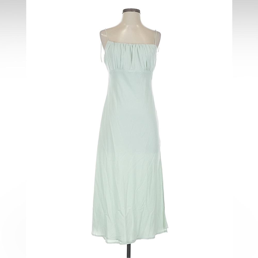 NWT Abercrombie & Fitch small mint green babydoll empire waist midi dress fairy